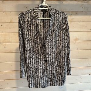 COS | Black & White Patterned Blazer